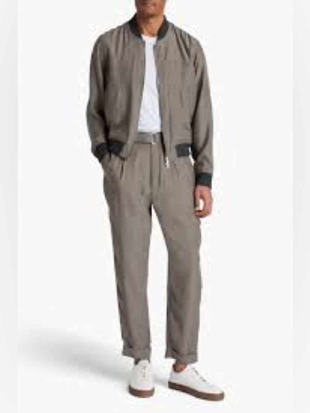 Officine Générale Hugo Trousers - Neutral Gray